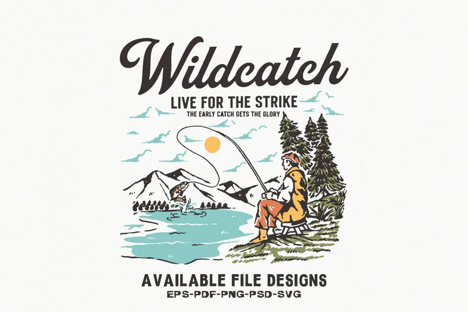 WILDCATCH — Vintage Fishing & Outdoor Illustration
