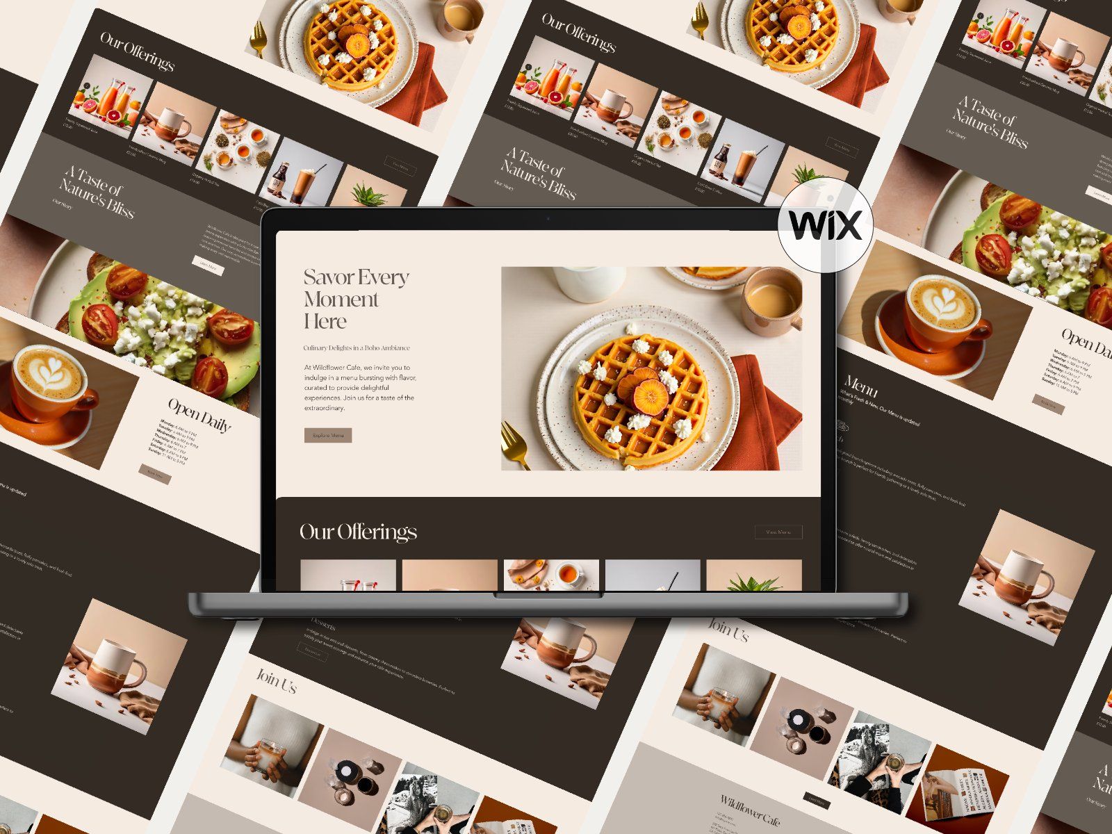 Wix Cafe, Restaurant & Takeaway Website Template