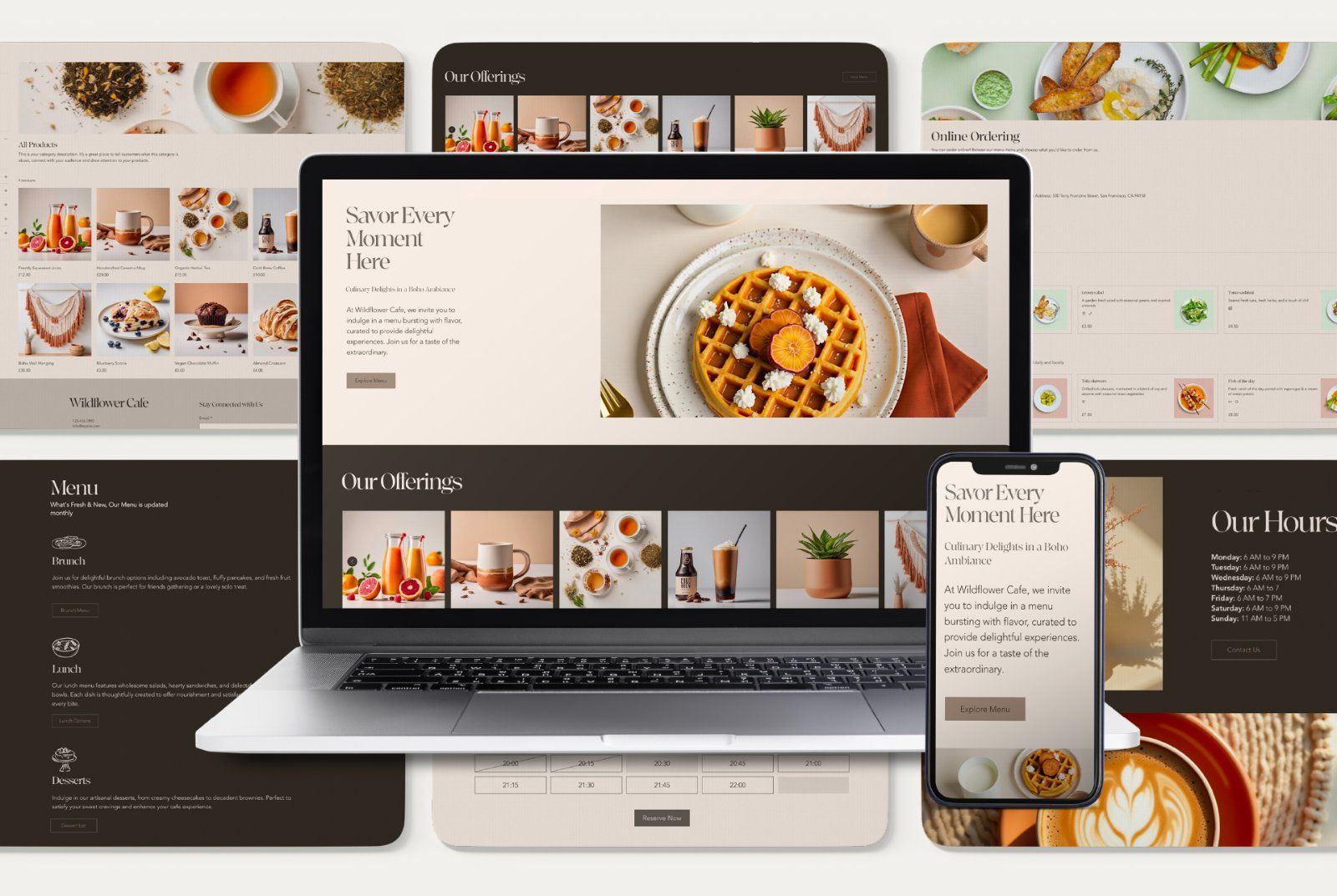 Wix Cafe, Restaurant & Takeaway Website Template