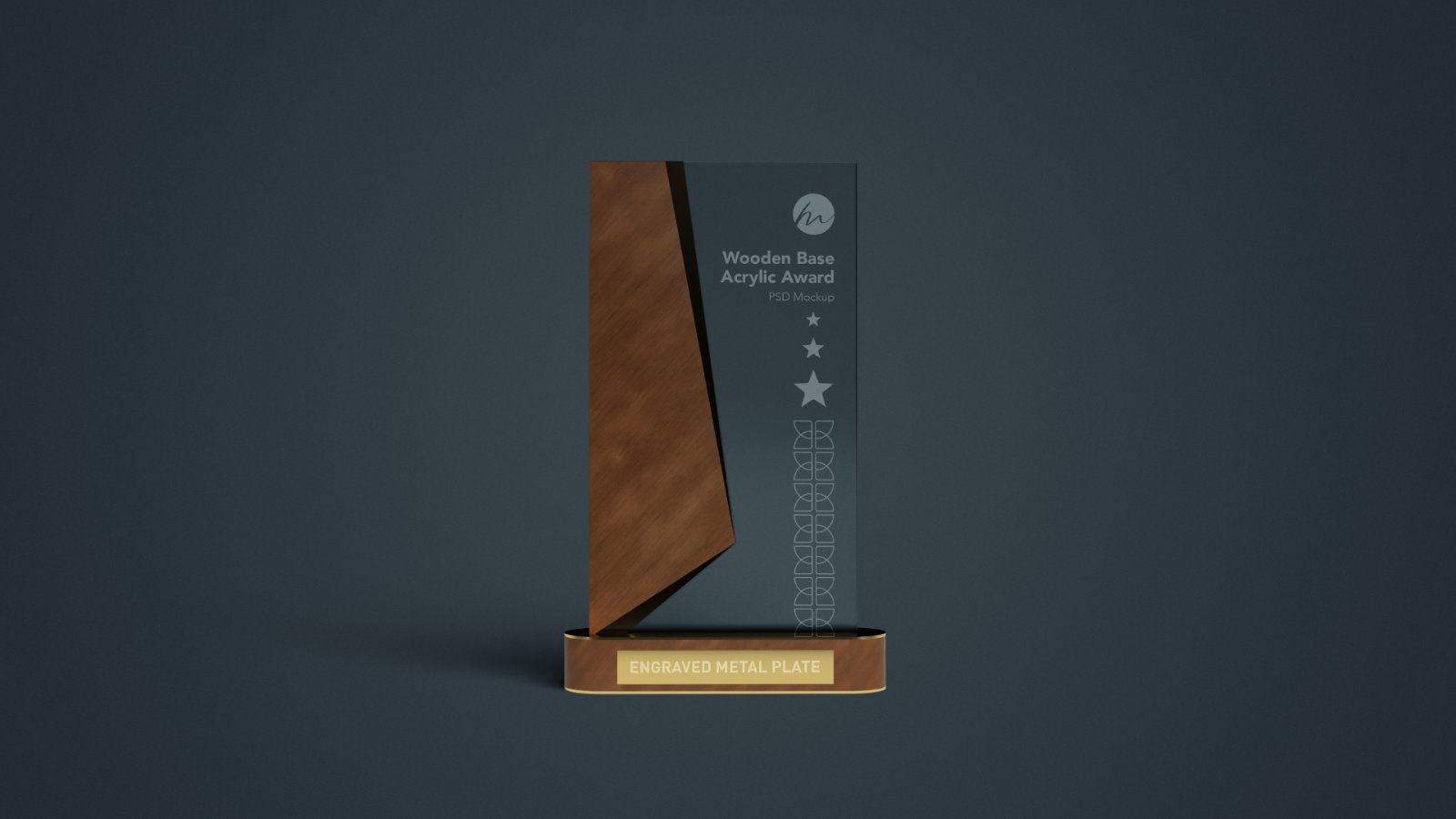 Wood and Acrylic Award Trophy Mockup — image 3