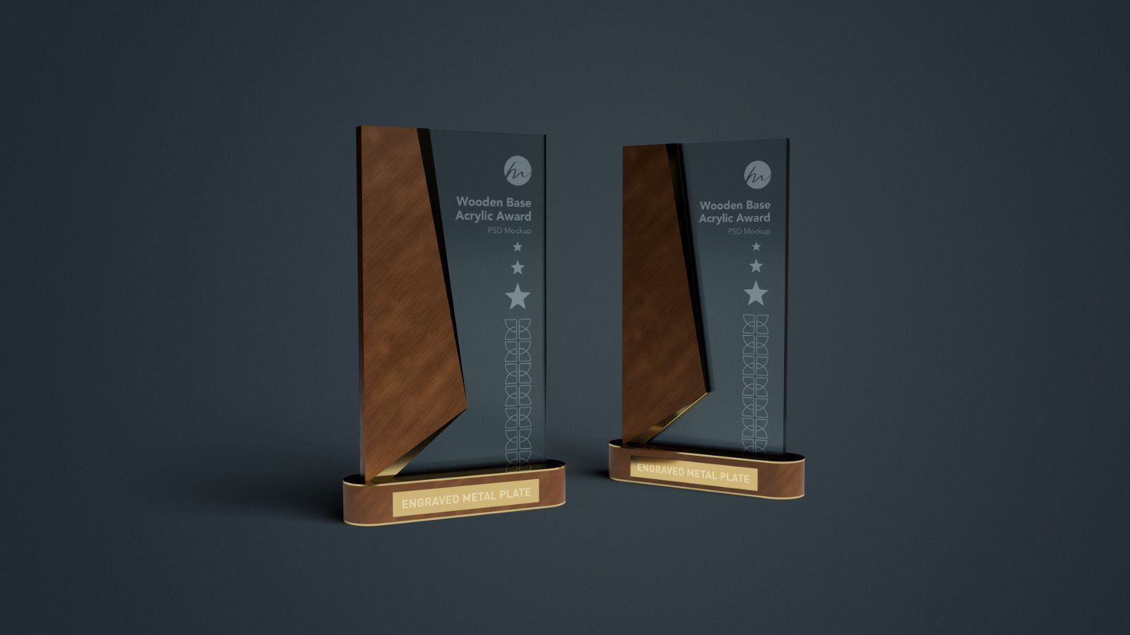 Wood and Acrylic Award Trophy Mockup — image 5