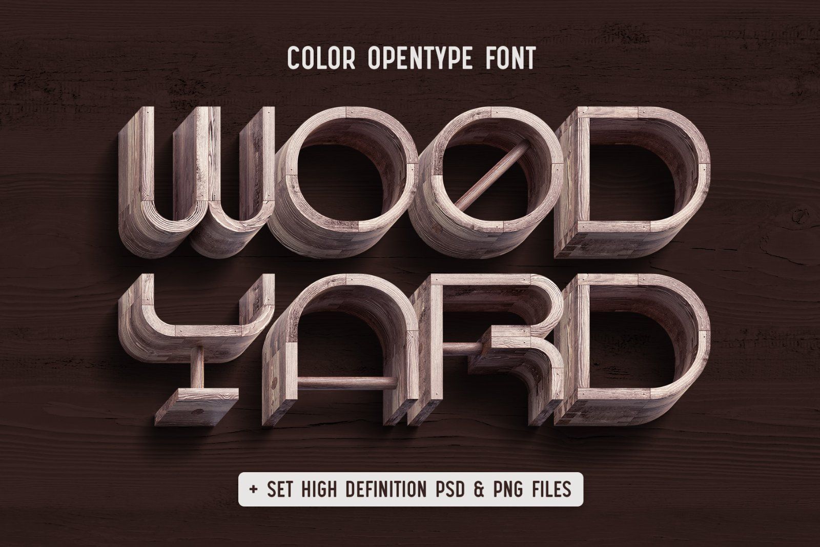 Wood Yard - Color Font — image 1