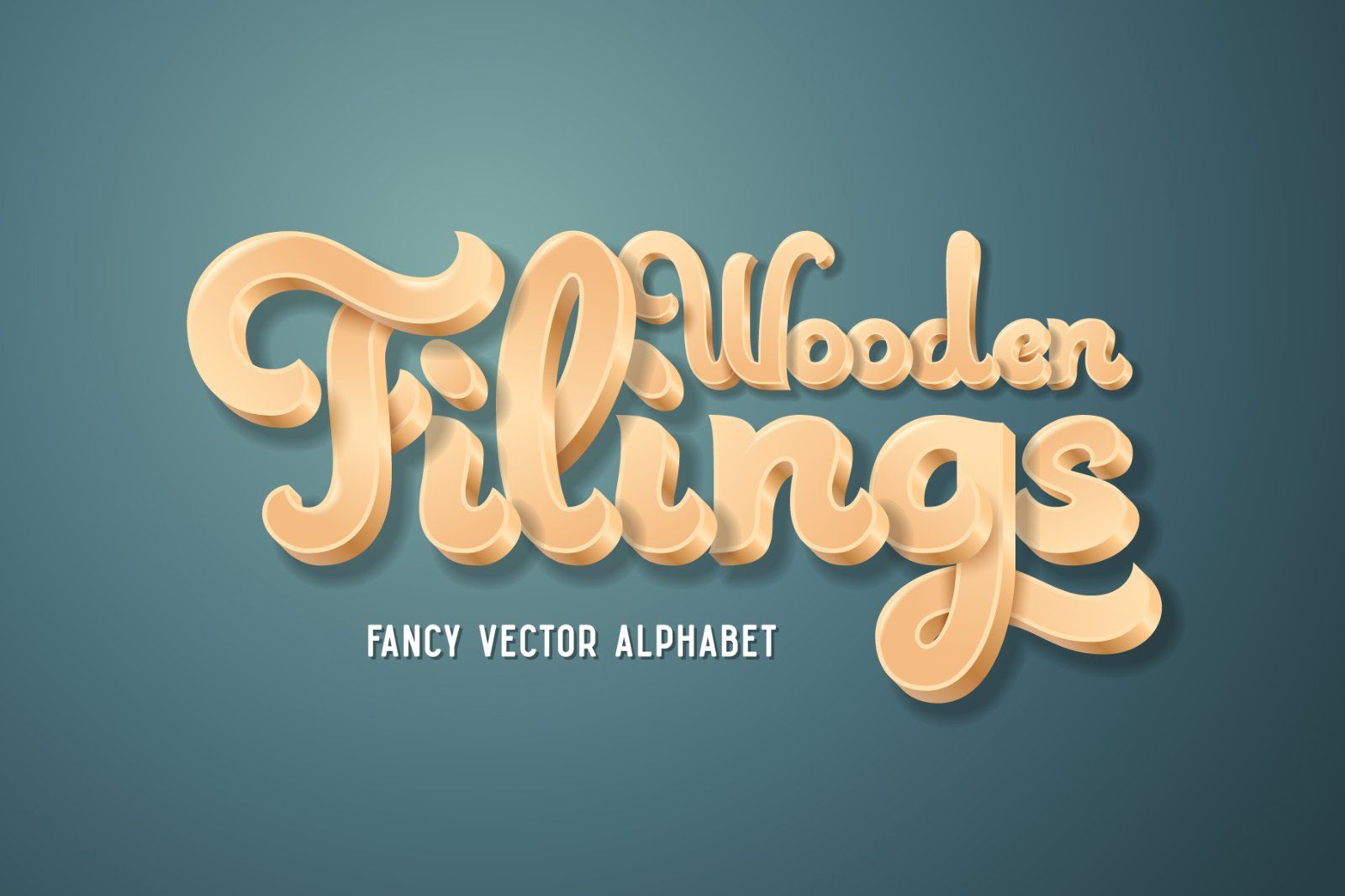 Wooden Filings Alphabet — image 1