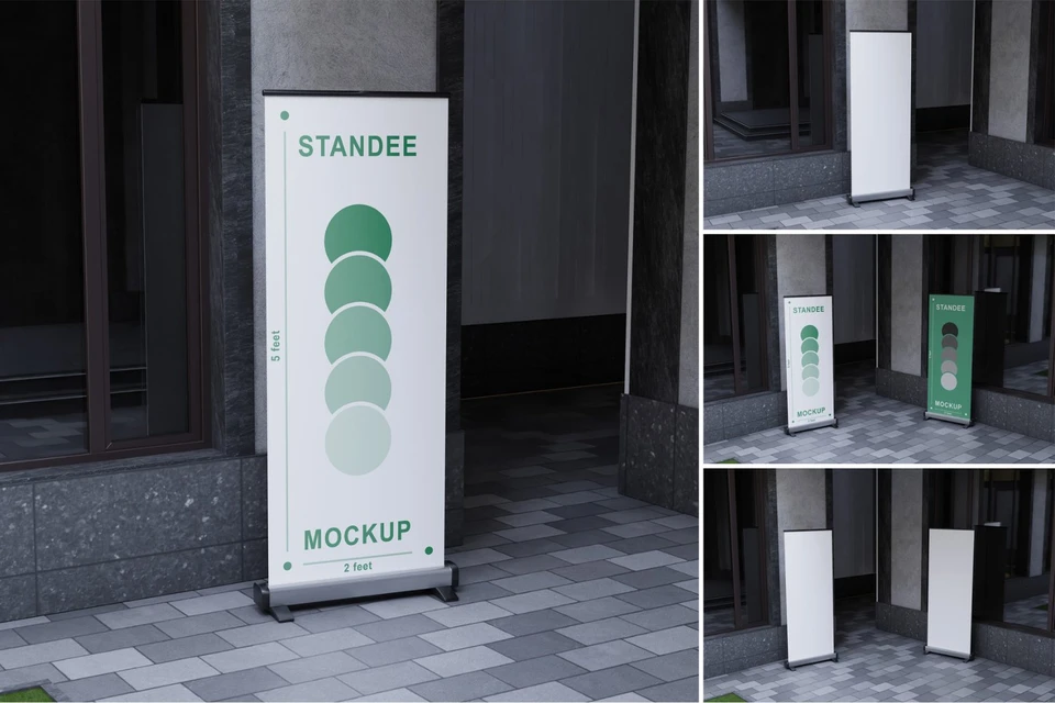 X Standee Banner Mockup