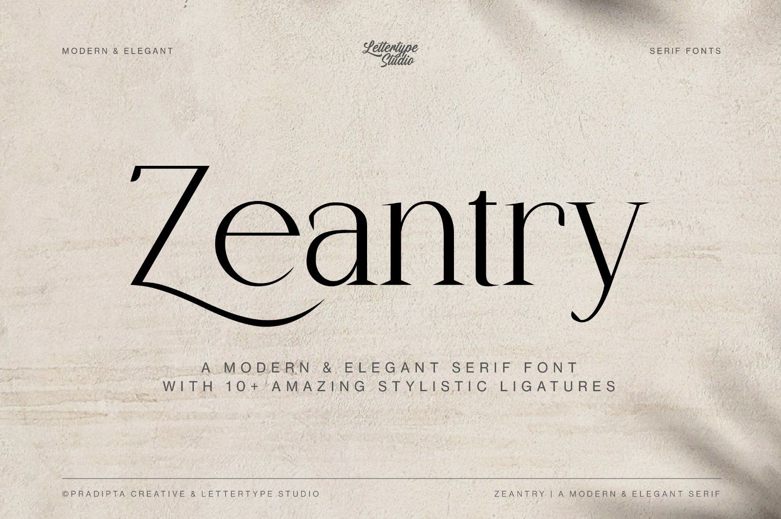Zeantry a Modern & Elegant Serif — image 1