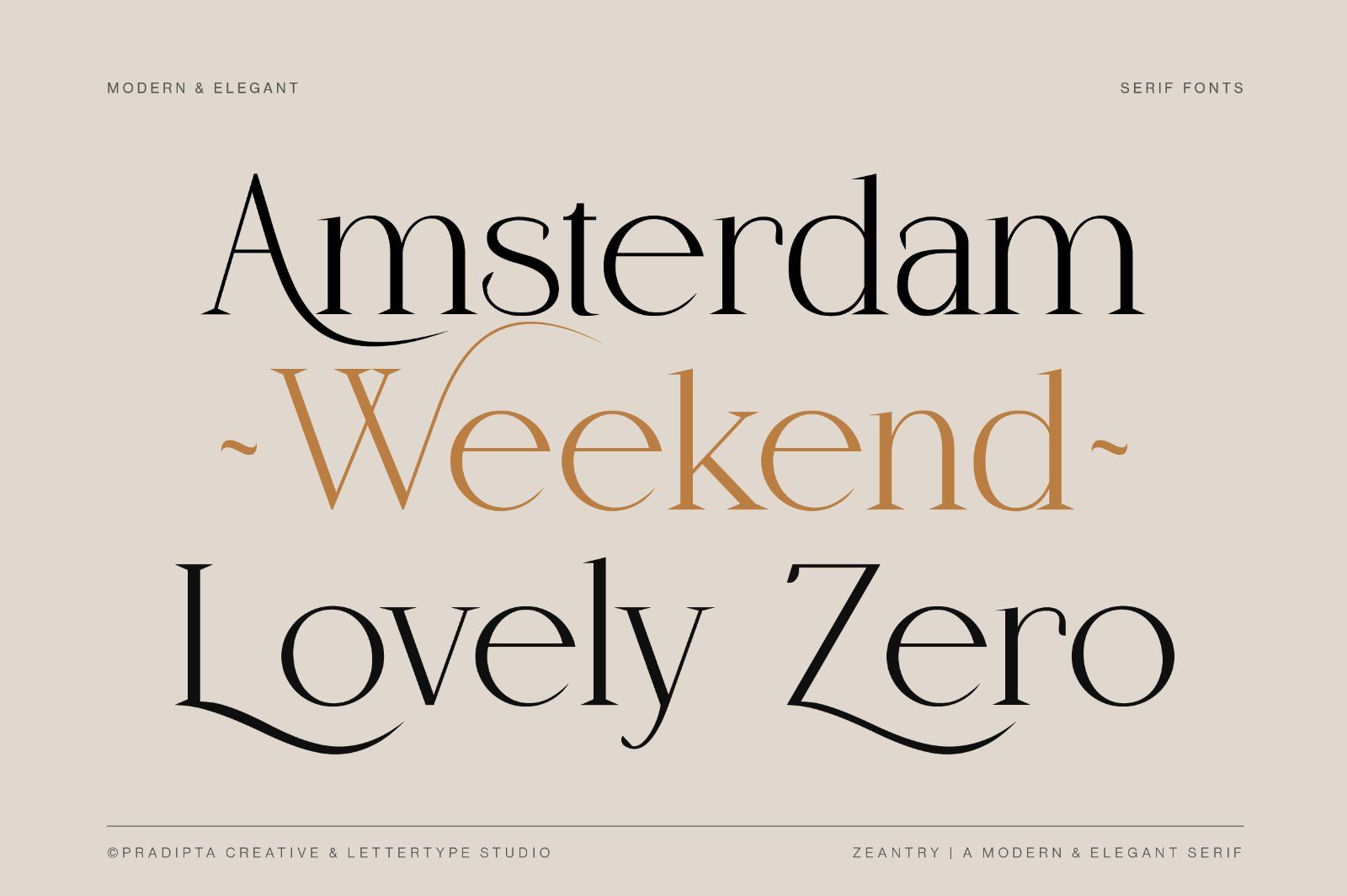 Zeantry a Modern & Elegant Serif — image 3