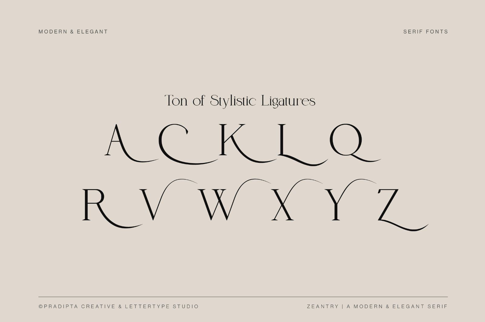 Zeantry a Modern & Elegant Serif — image 8