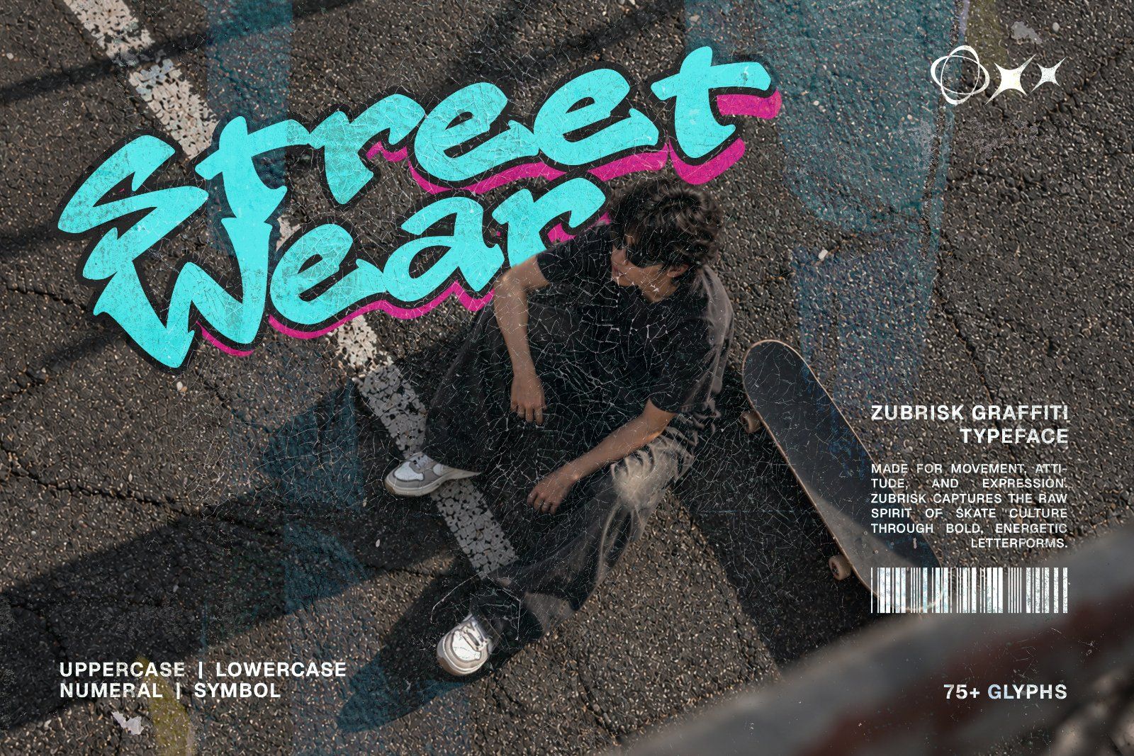 Zubrisk Font– Bold Graffiti Font | Urban Street Art Typeface — image 3