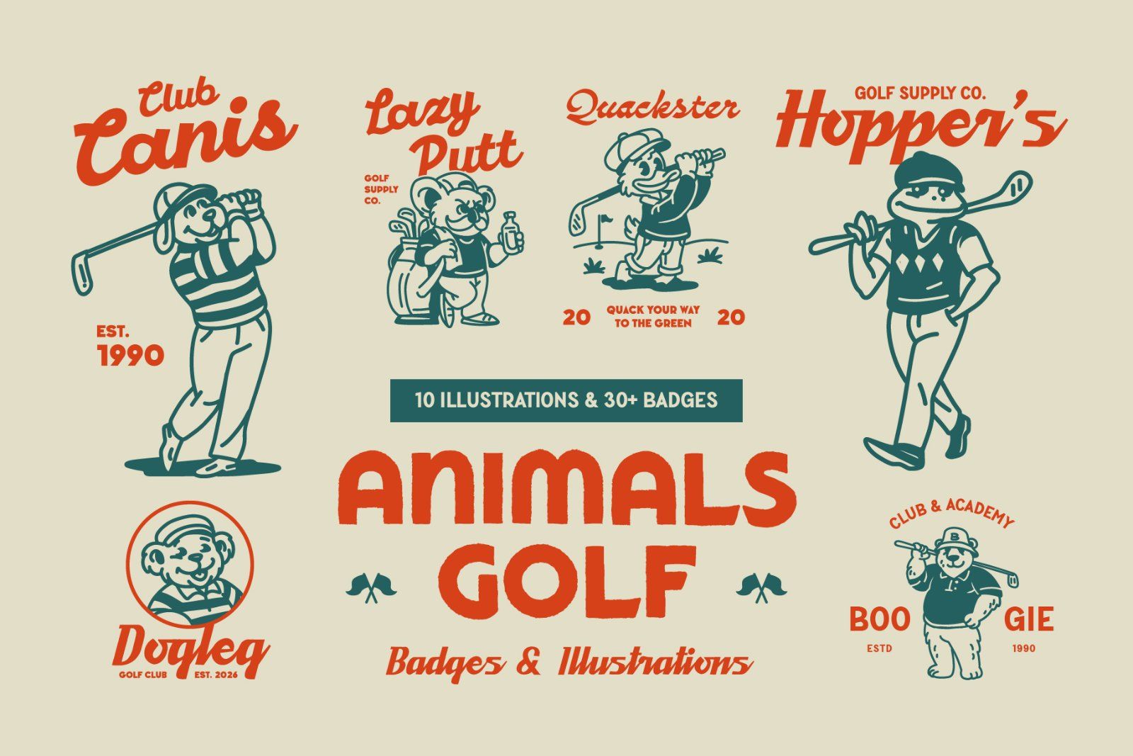 Animals Golf Mascot Bundle — image 1