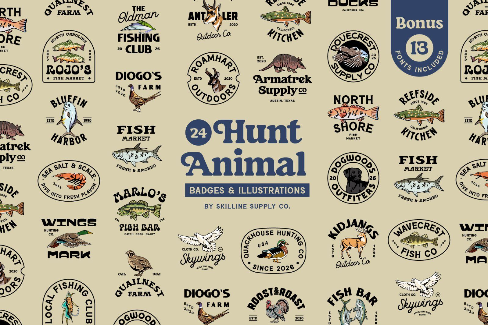 Animal Hunt Badge Collection — image 1