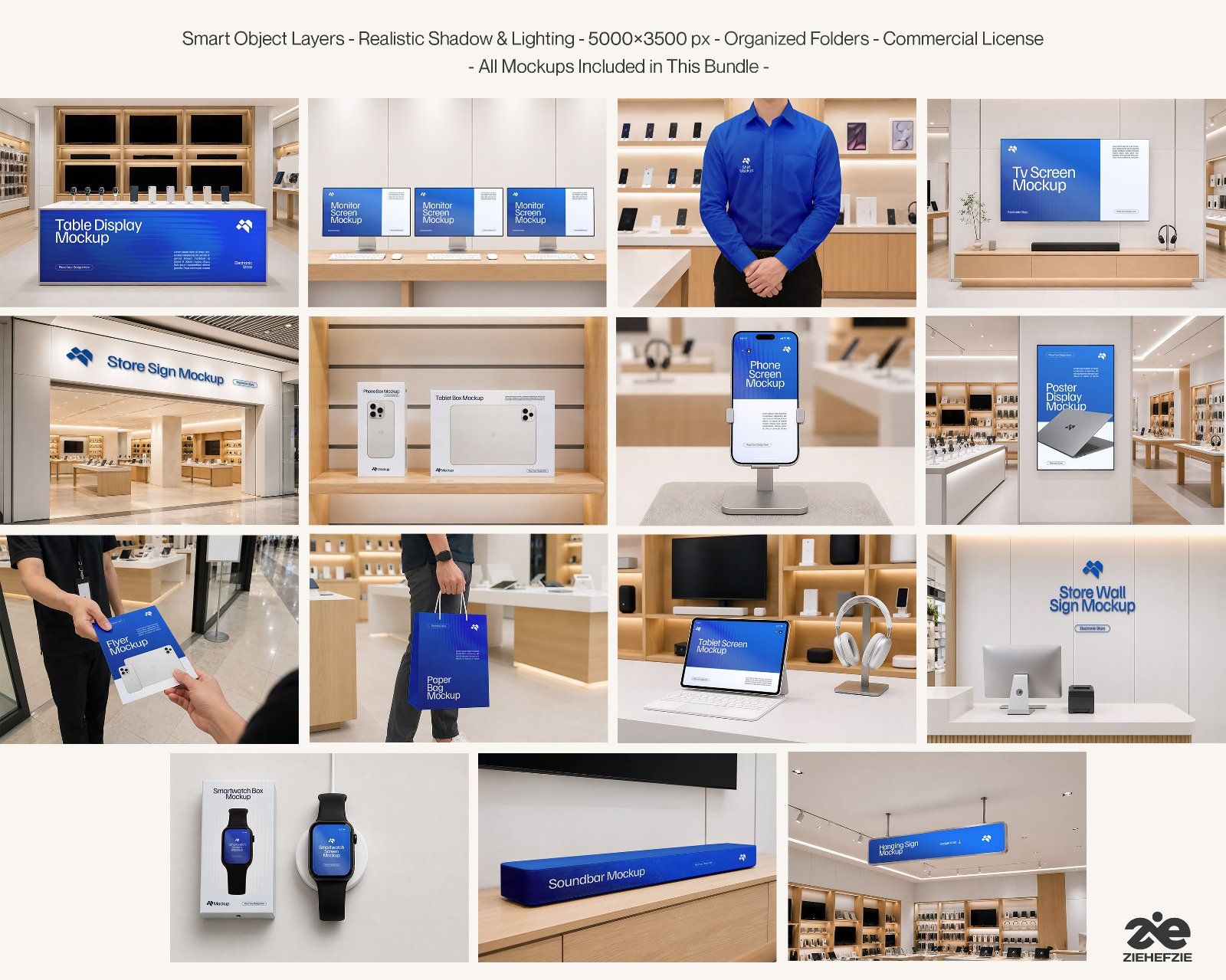 Electronic Store Vol.2 Mockup Bundle - 15 PSD Templates Device Mockup Bundle — image 2