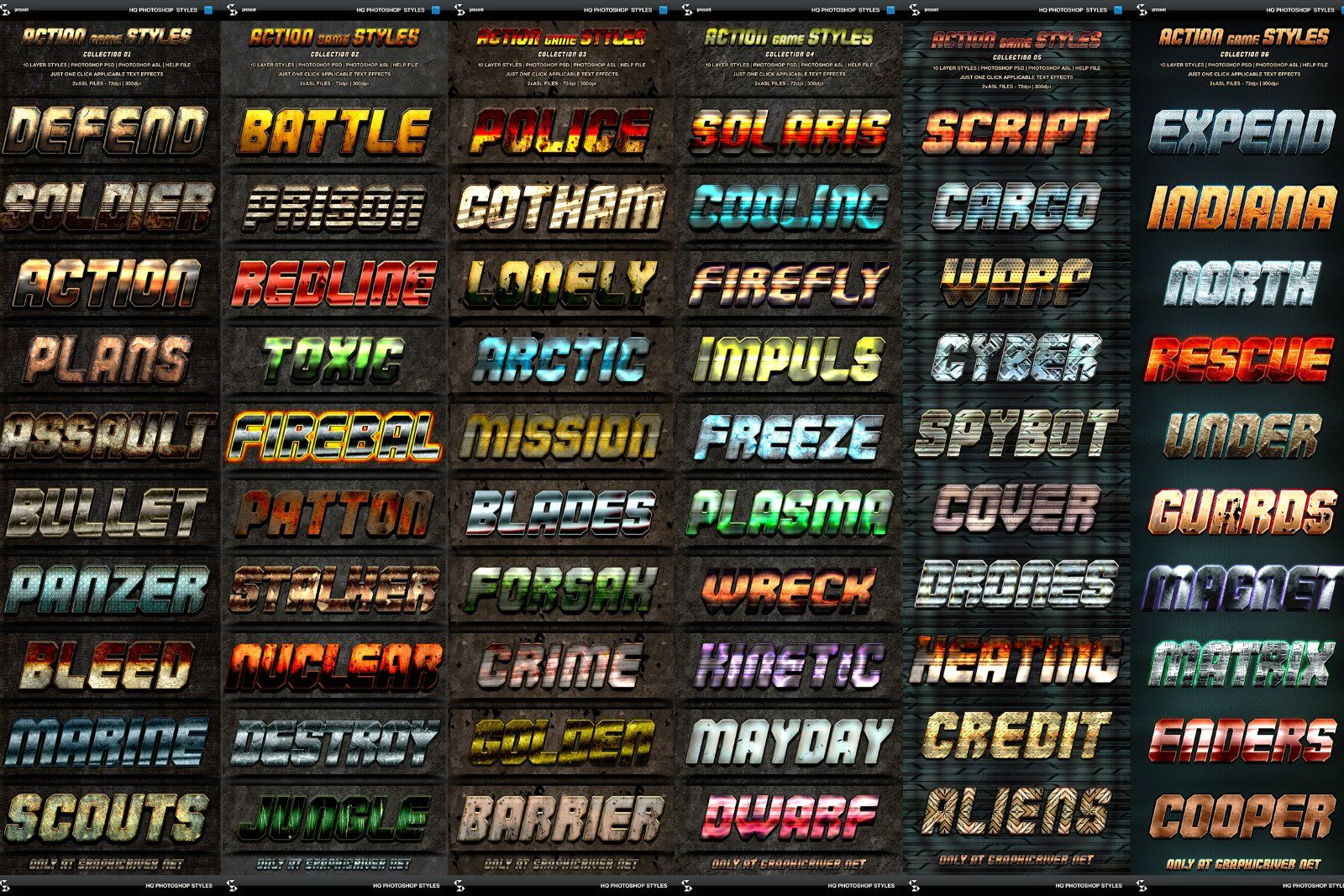 Action Sci-Fi Fantasy Text Effects Bundle