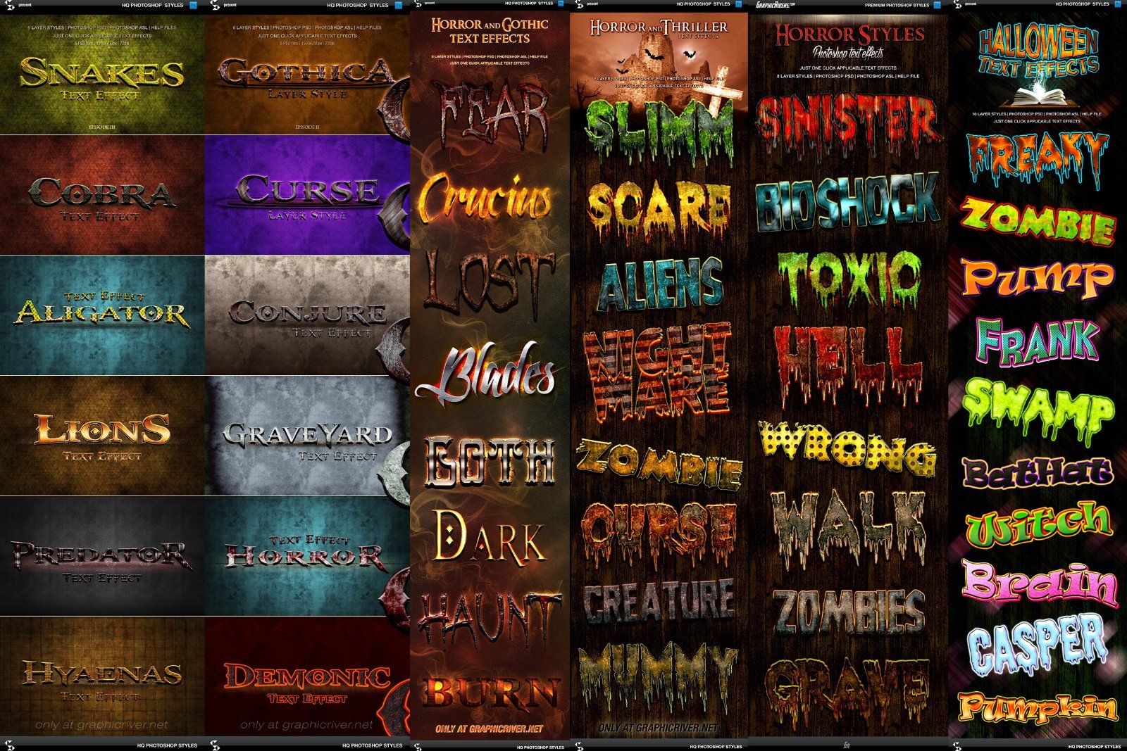 Action Sci-Fi Fantasy Text Effects Bundle