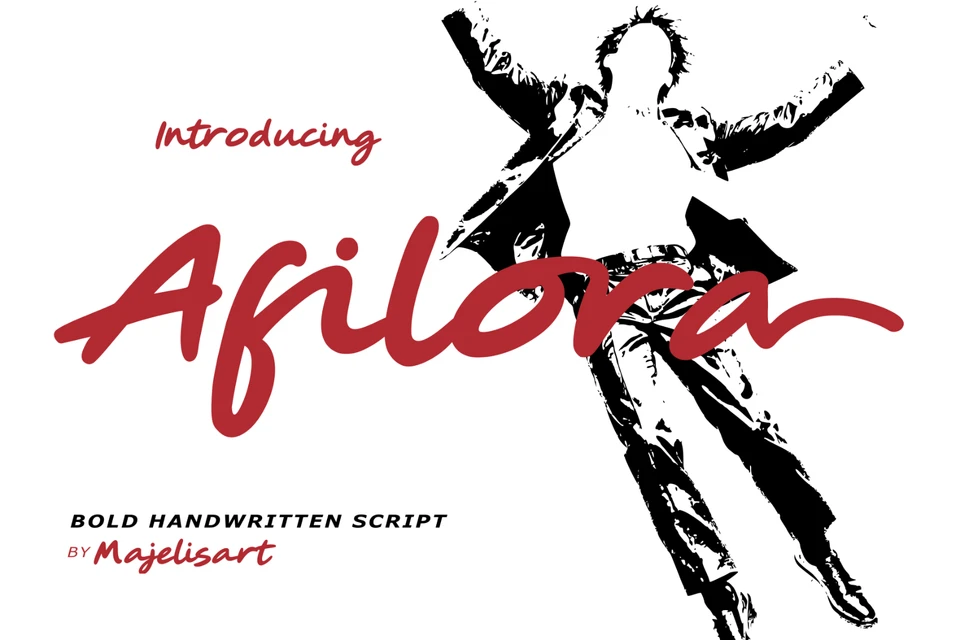 Afilora - Handwritten script