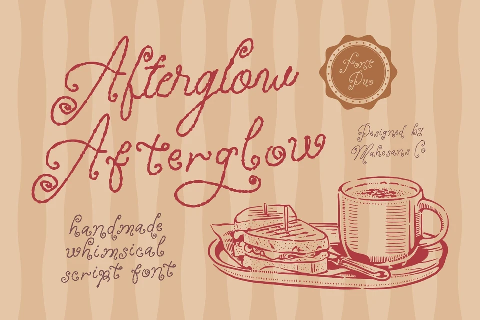 Afterglow – Duo Whimsical Font