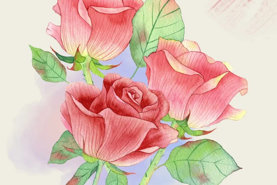 Vintage Pink Rose Botanical Wall Art & Beautiful in Life Inspirational Poster