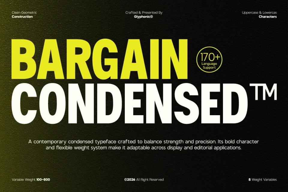GC Bargain Condensed - New Condensed Sans