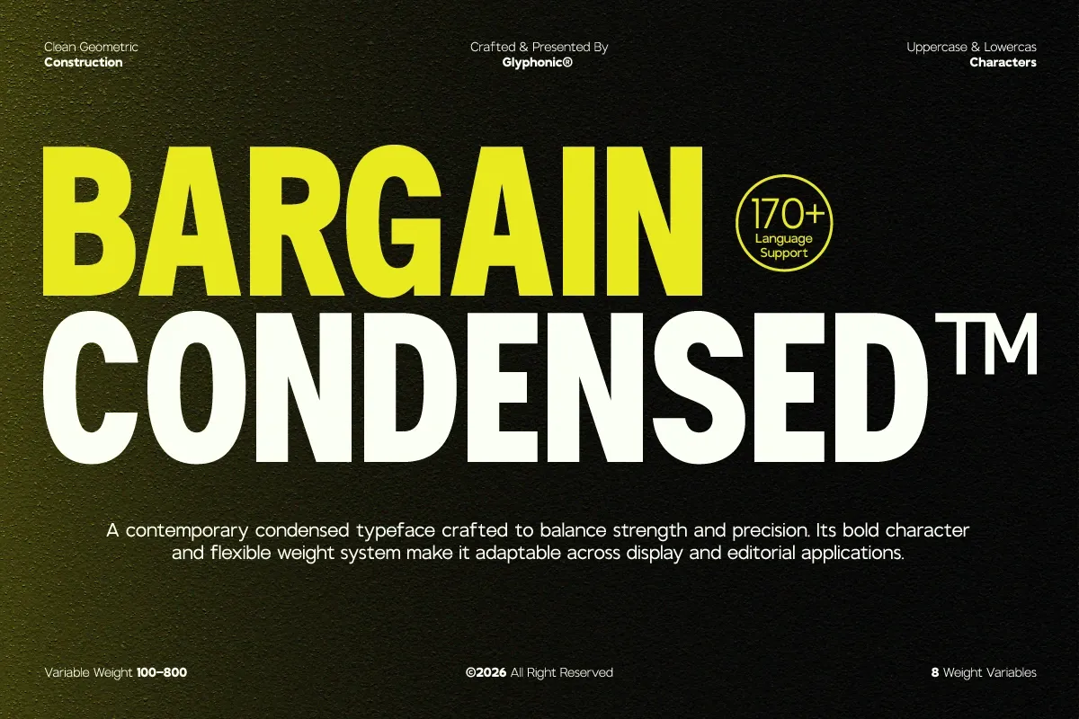 GC Bargain Condensed - New Condensed Sans — image 1