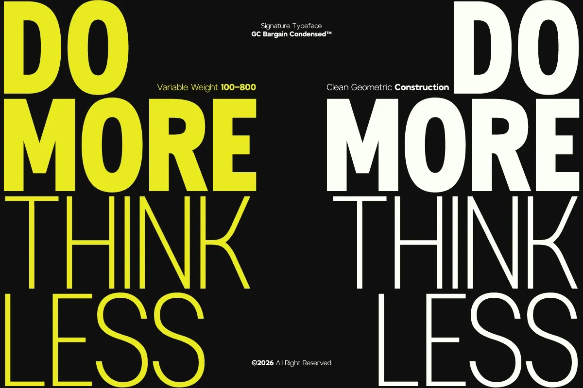 GC Bargain Condensed - New Condensed Sans — image 4