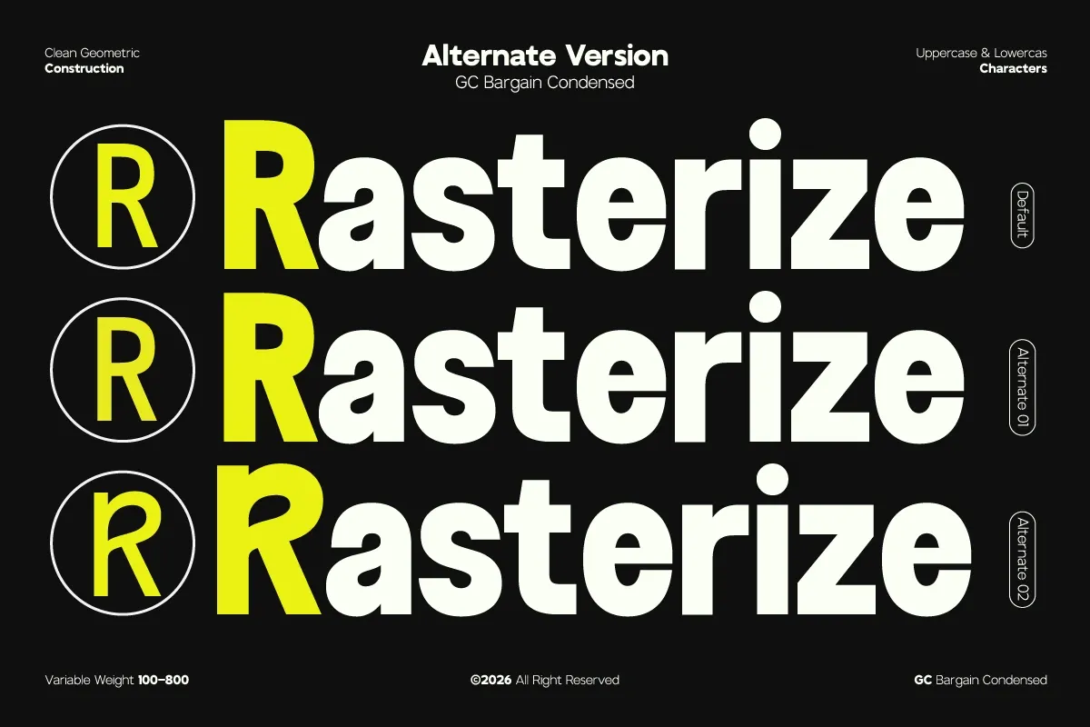 GC Bargain Condensed - New Condensed Sans — image 6