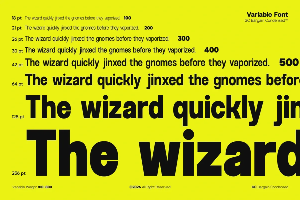 GC Bargain Condensed - New Condensed Sans — image 9