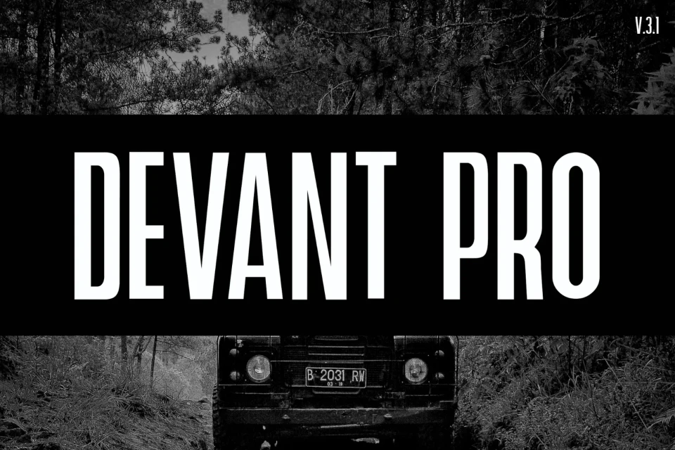 Devant Pro - Modern Typeface