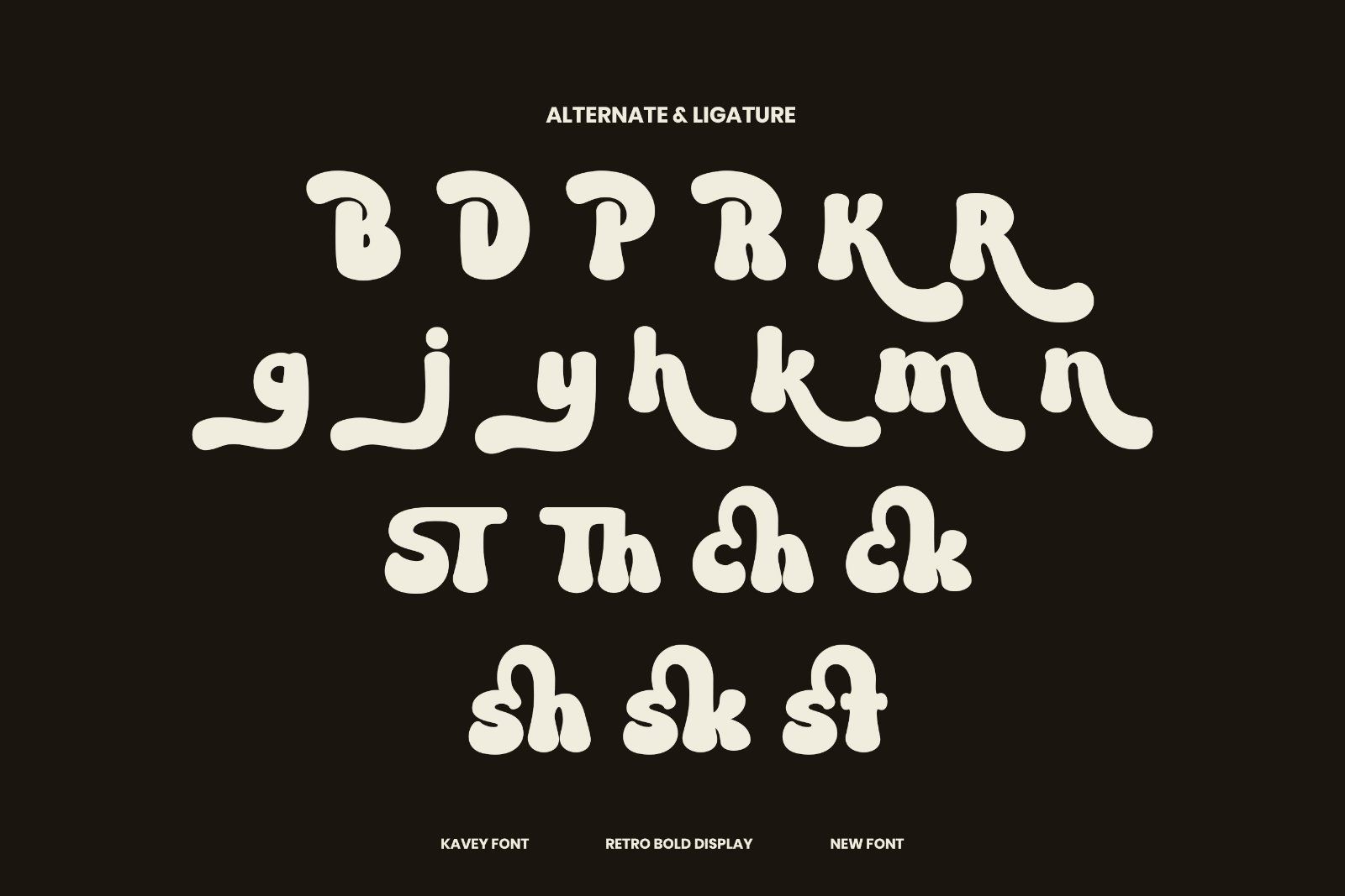 Kavey - Playful Retro Display Font — image 9