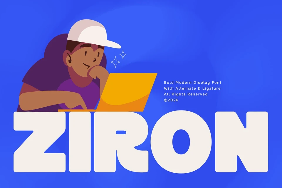 Ziron - Bold Display Font