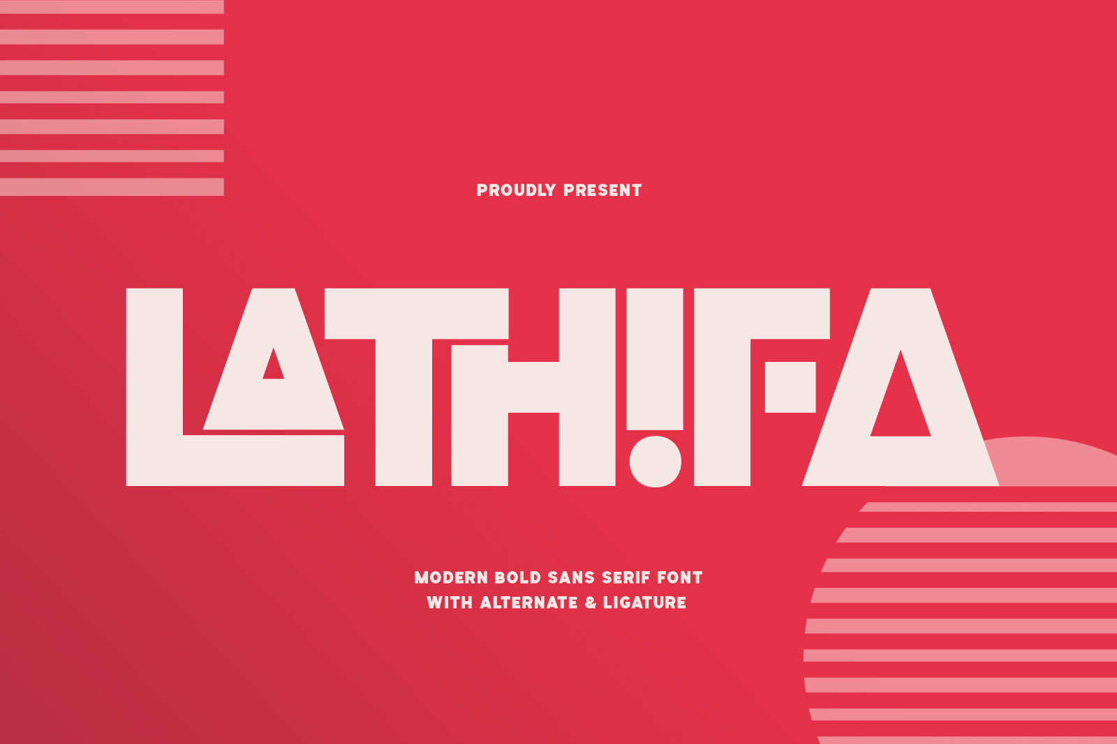 Lathifa - Bold Sans Serif Font — image 1