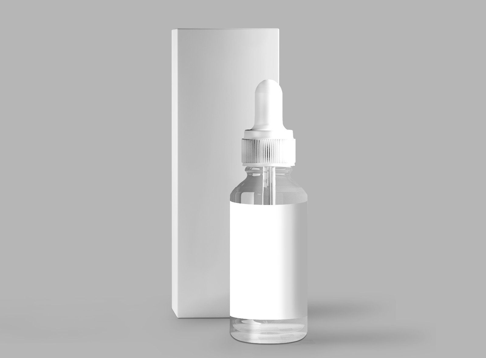 Dropper Bottle with Box Mockup Set