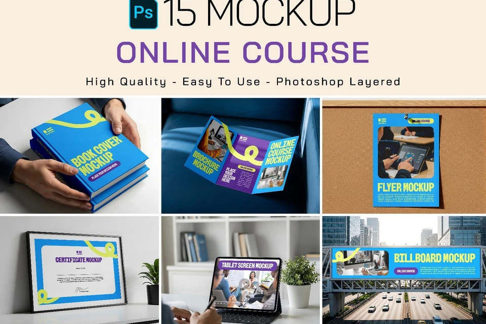 Premium Branding Online Course Mockup