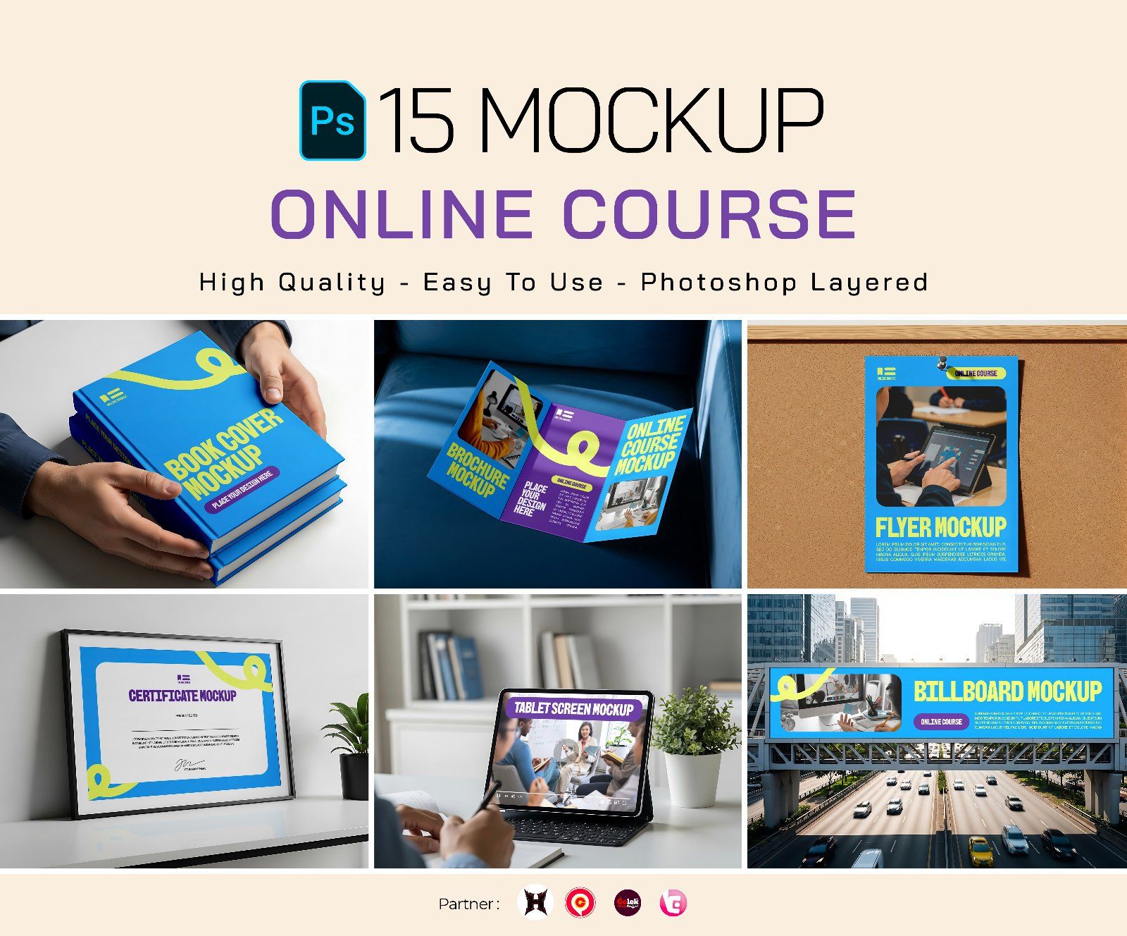 Premium Branding Online Course Mockup