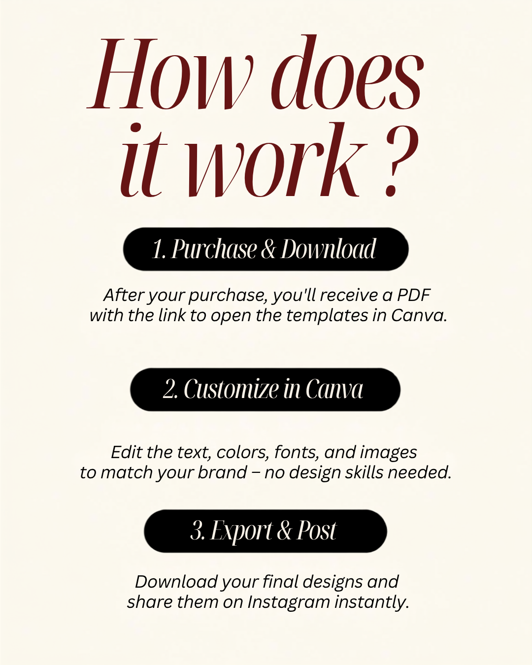 Burgundy Fashion Instagram Templates, Canva Social Media Kit for Clothing Brands — image 5