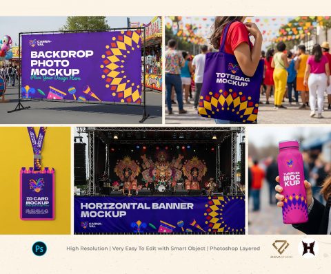 Premium Event Carnaval Mockup