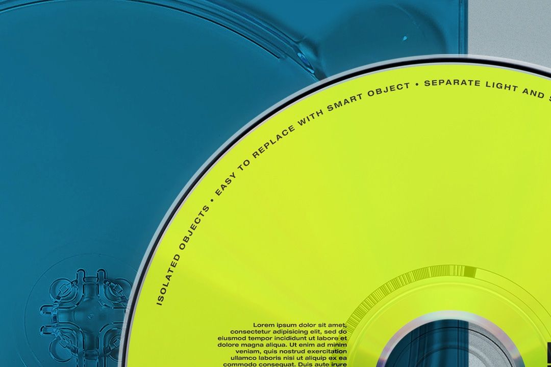 CD Case Mockup - Cardboard Packaging & Disc Set (5 Objects)