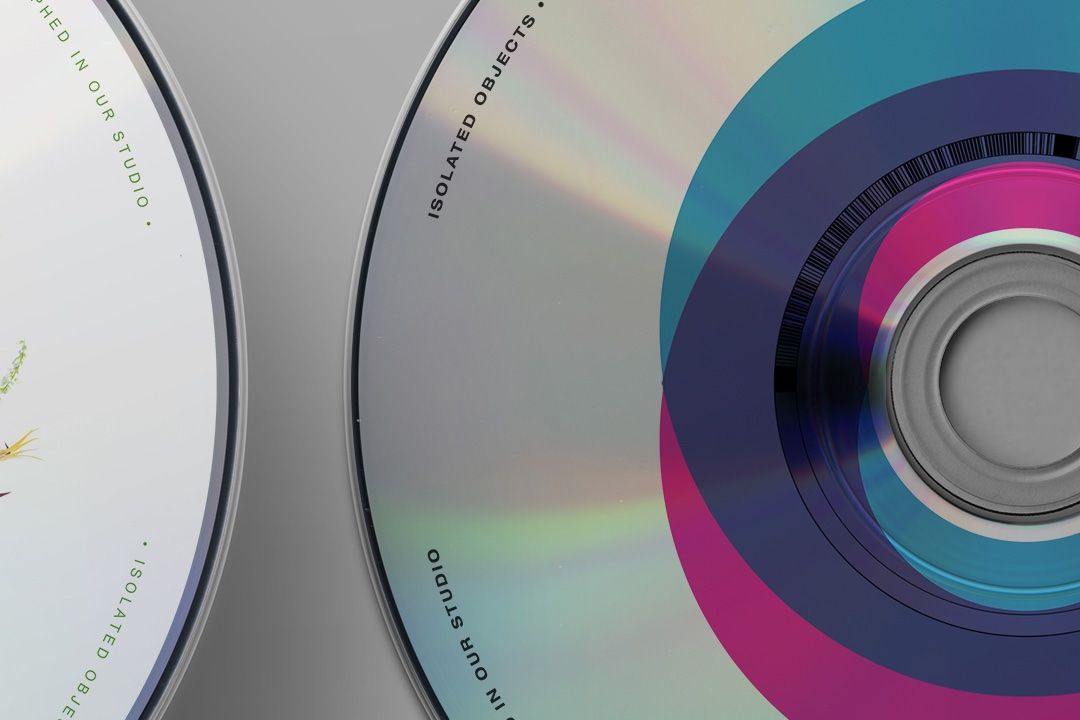 CD Disc Mockup Set (6 Objects)