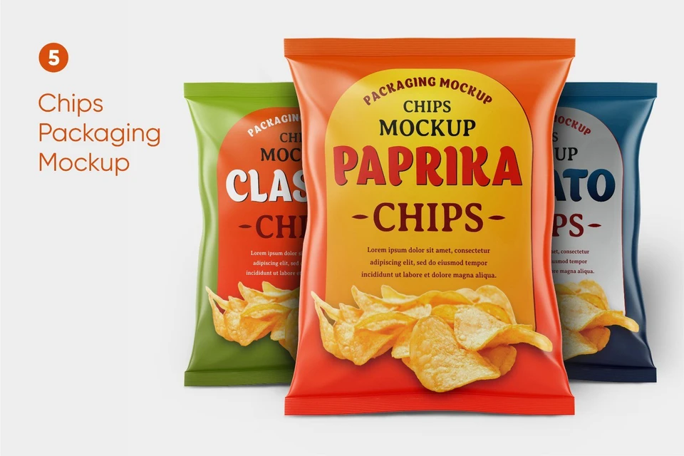 Chips Packaging Mockup Set