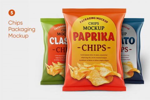 Chips Packaging Mockup Set