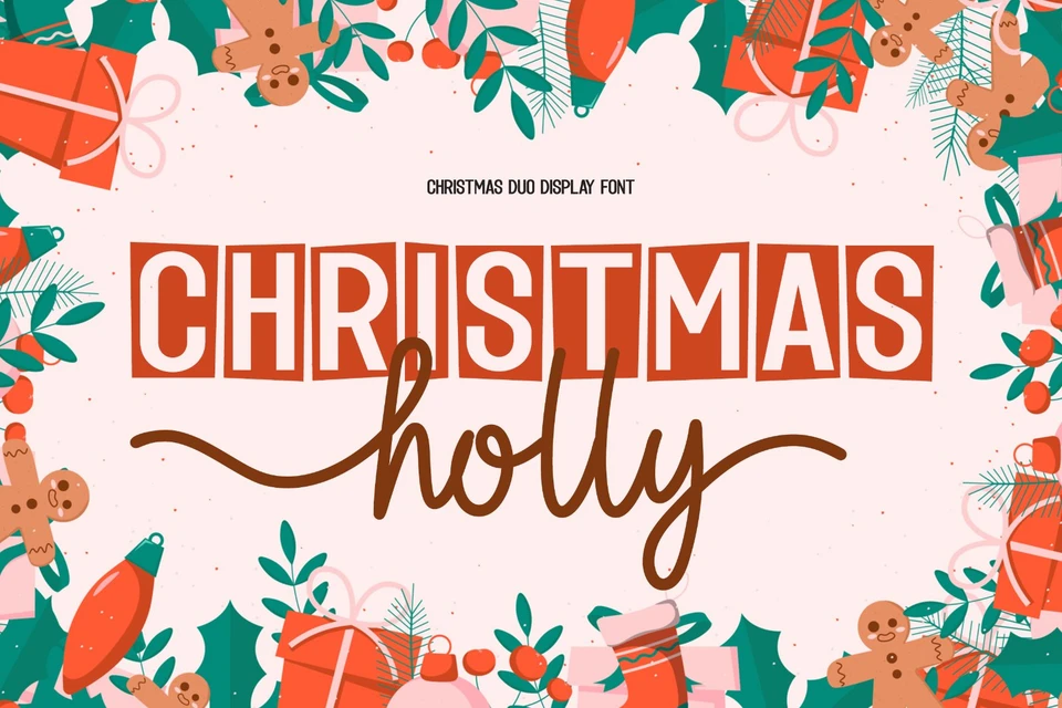 Christmas Holly - Christmas Duo Display Font