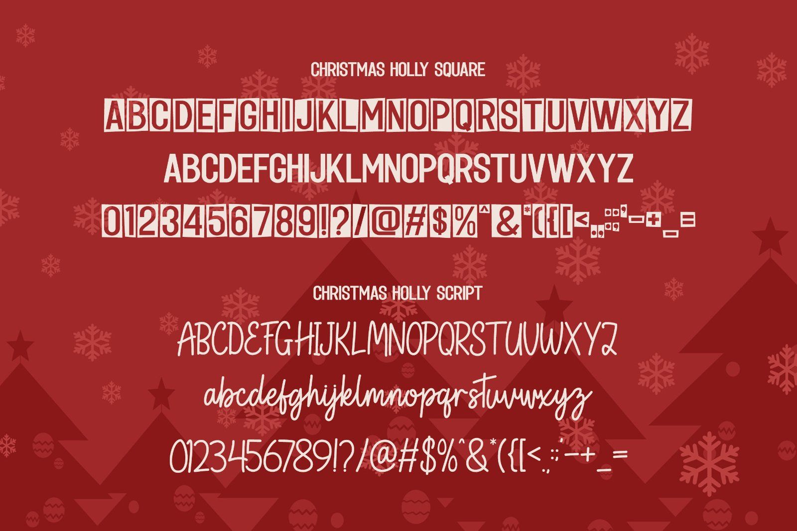 Christmas Holly - Christmas Duo Display Font — image 8