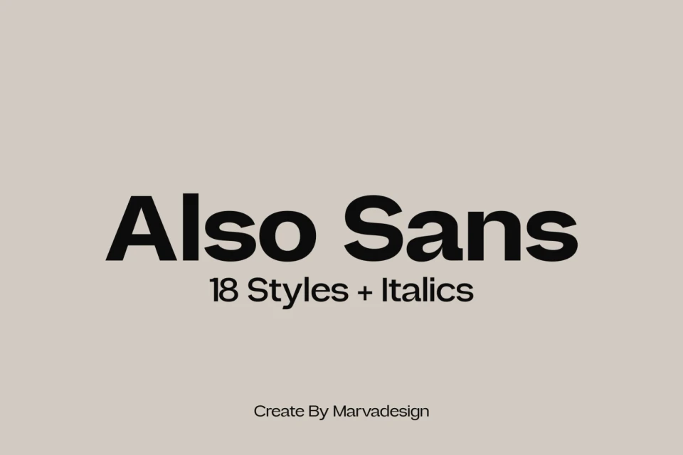 Also Sans - Family Sans Serif