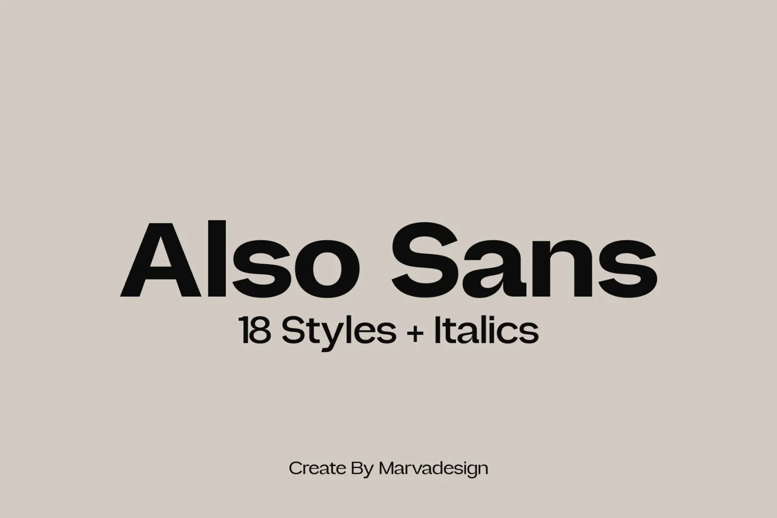 Also Sans - Family Sans Serif — image 1