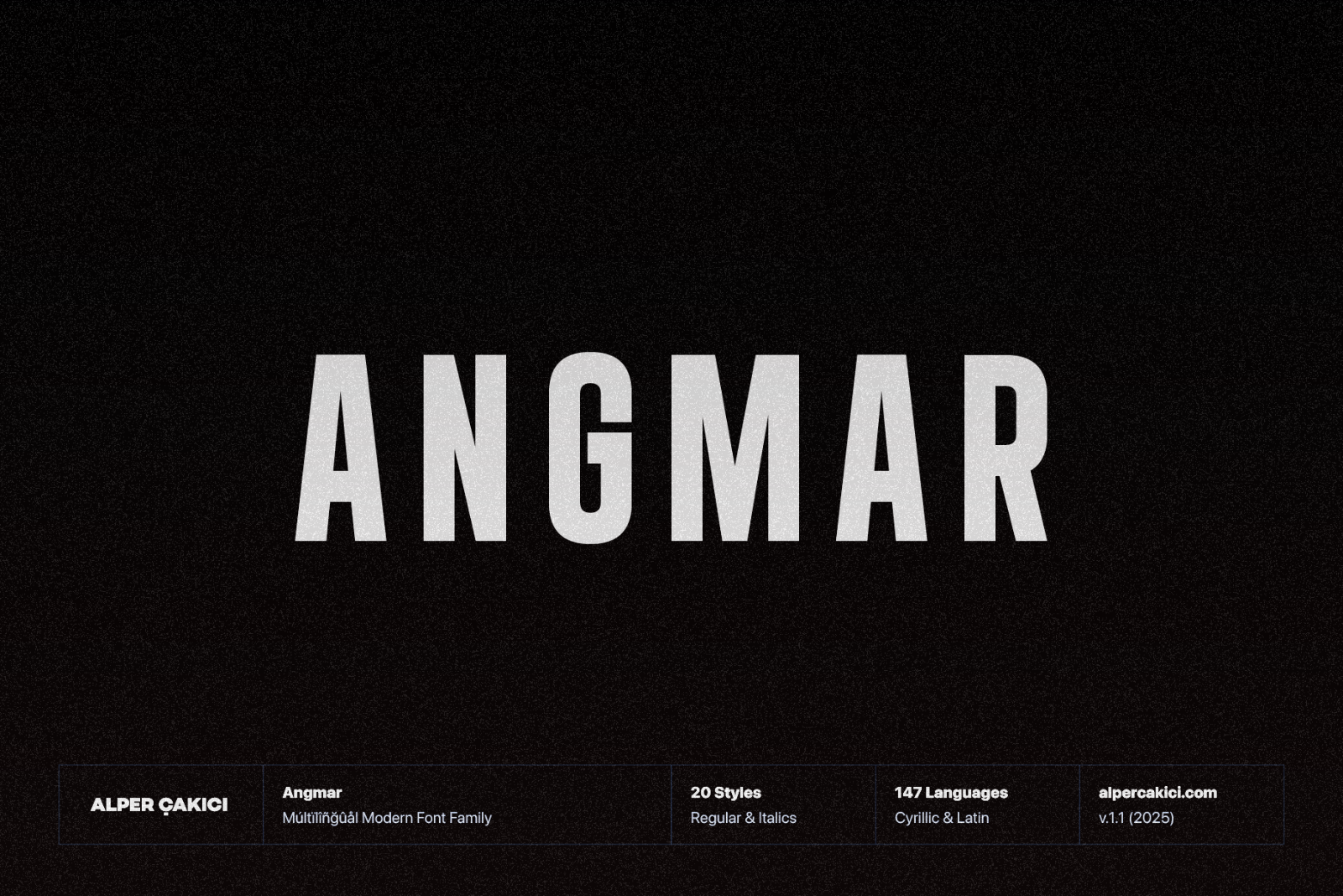 Angmar - Geometric Sans - 20 Fonts