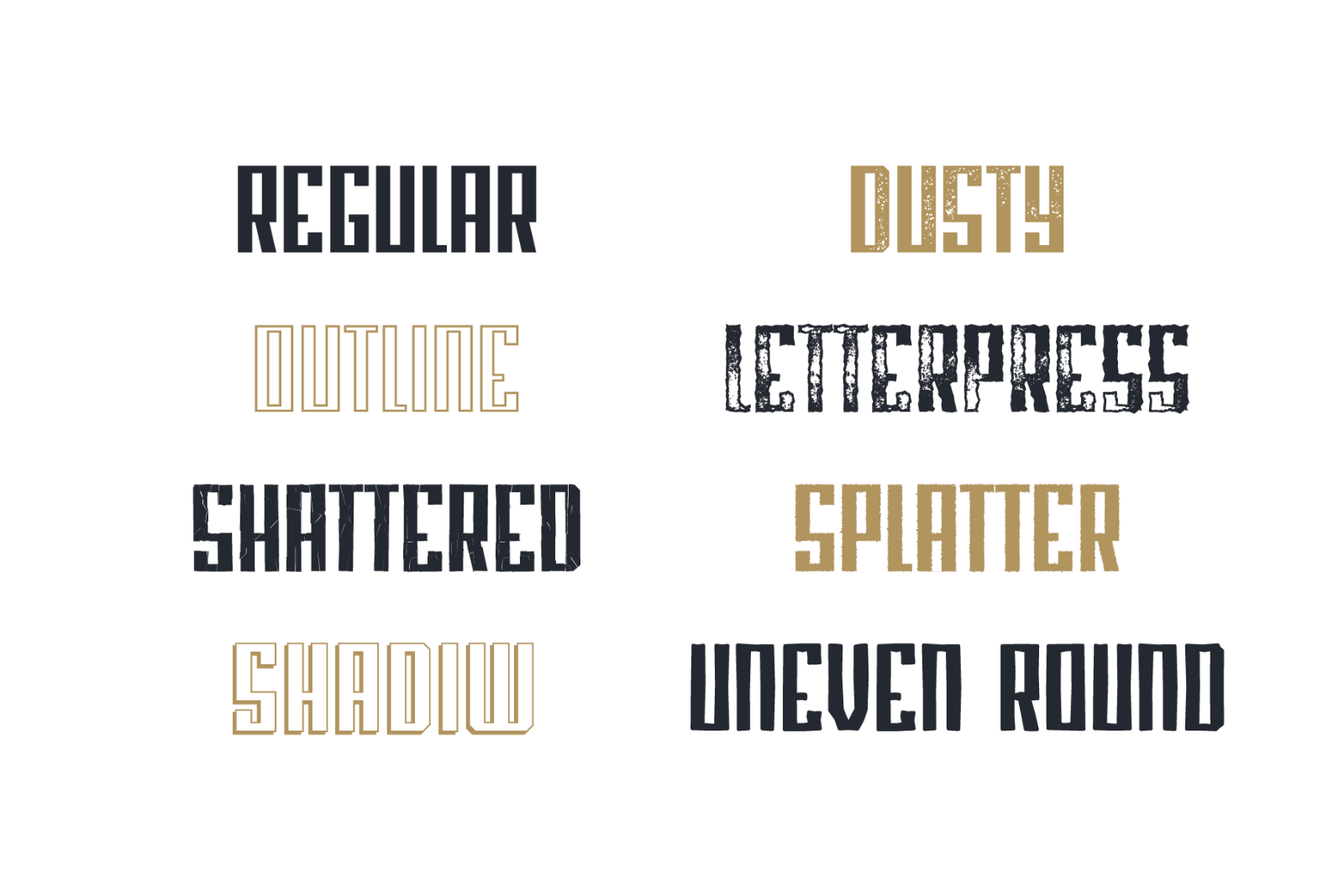 Blank - Modern Font Family - 36 Fonts