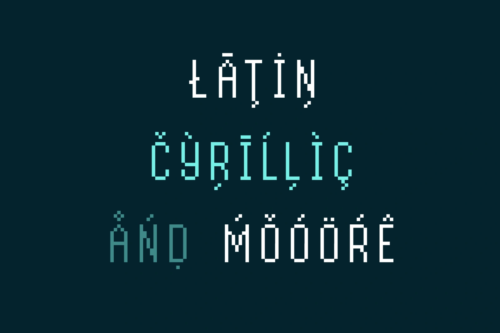 Byte Sans – Retro Pixel Font Family — image 11