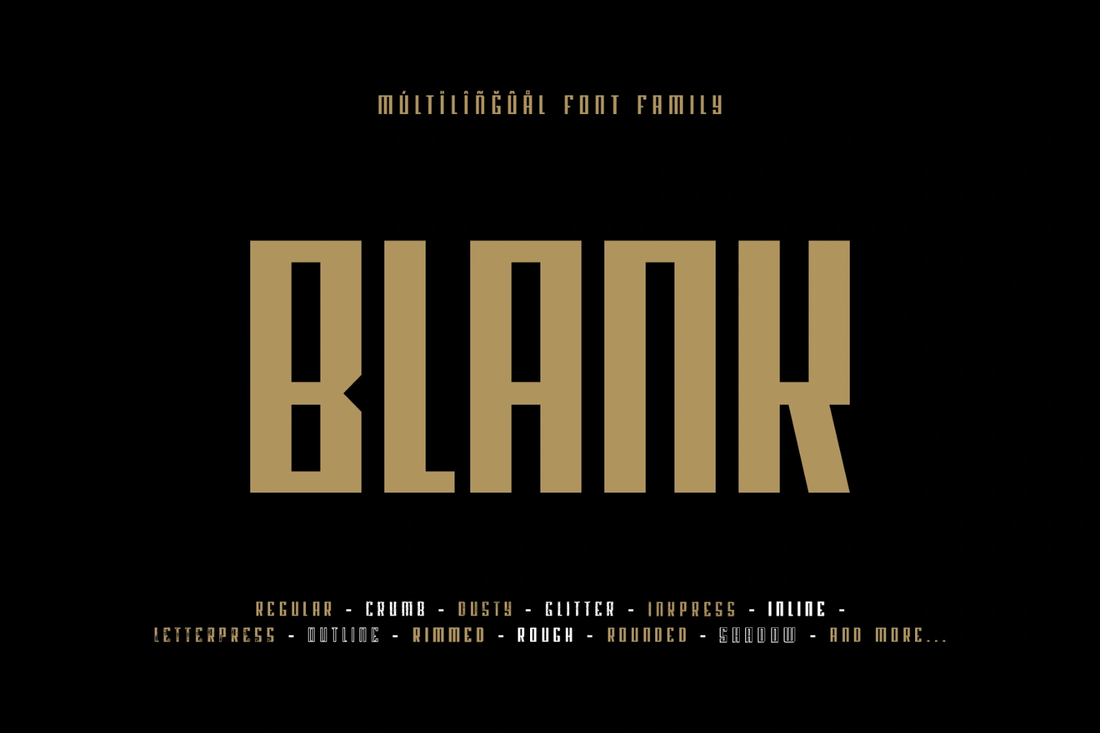 Blank - Modern Font Family - 36 Fonts — image 15