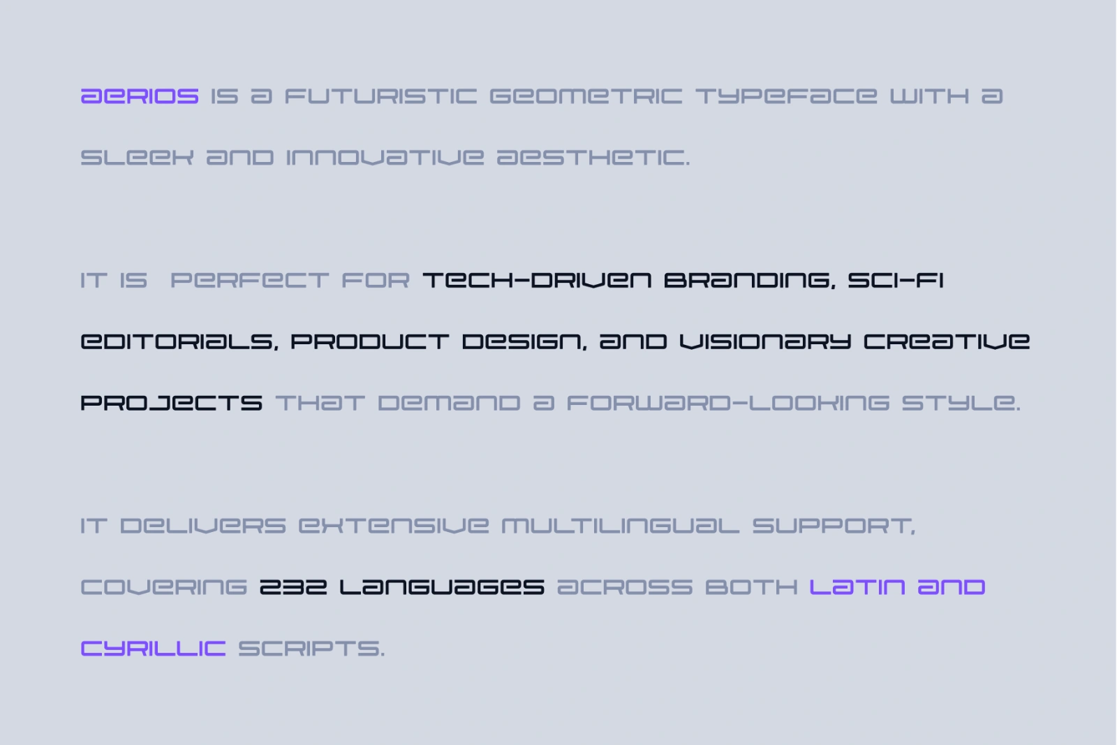 Aerios – A Futuristic Geometric Typeface — image 2