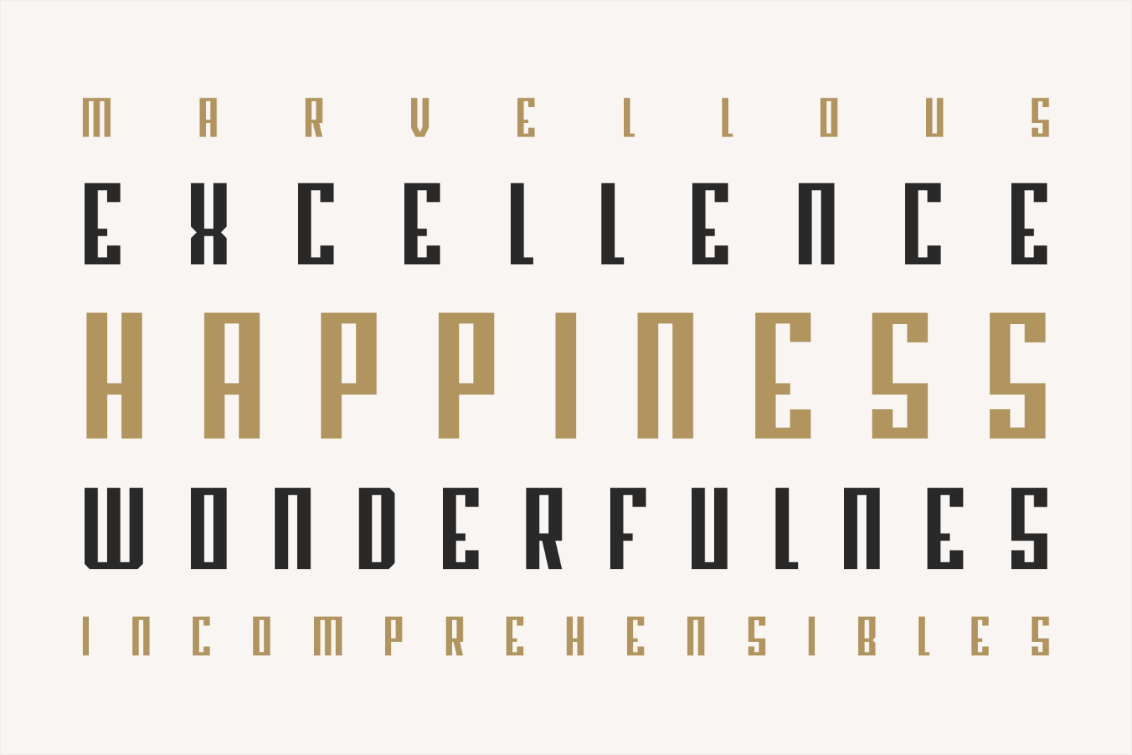 Blank - Modern Font Family - 36 Fonts