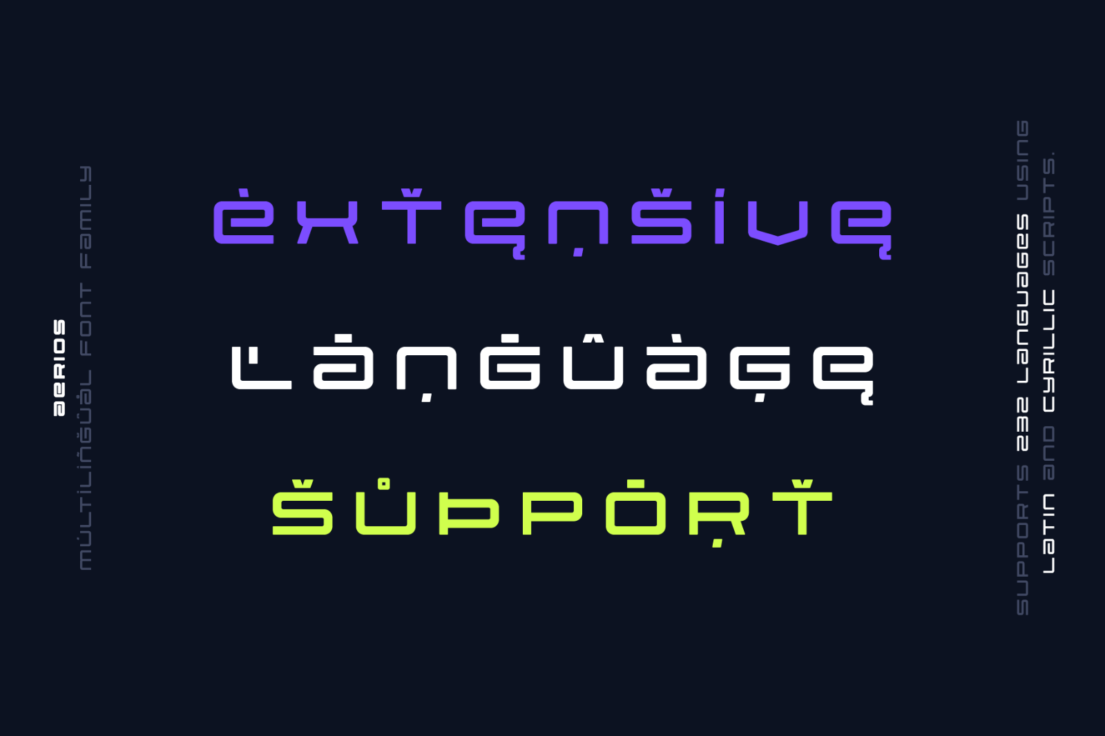 Aerios – A Futuristic Geometric Typeface