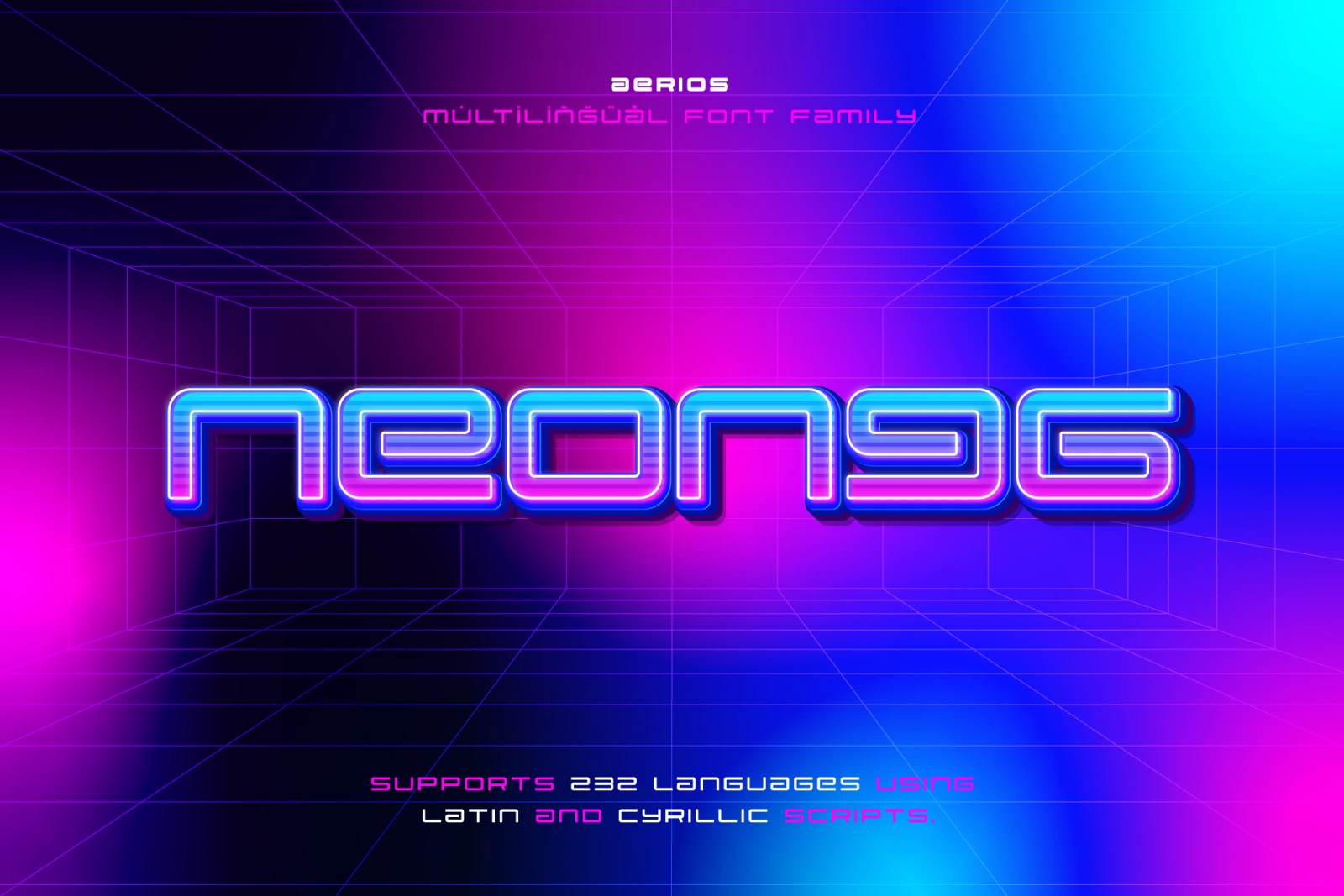Aerios – A Futuristic Geometric Typeface — image 8